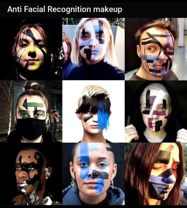 Anti Facial Recognition makeup - Wiolo.com