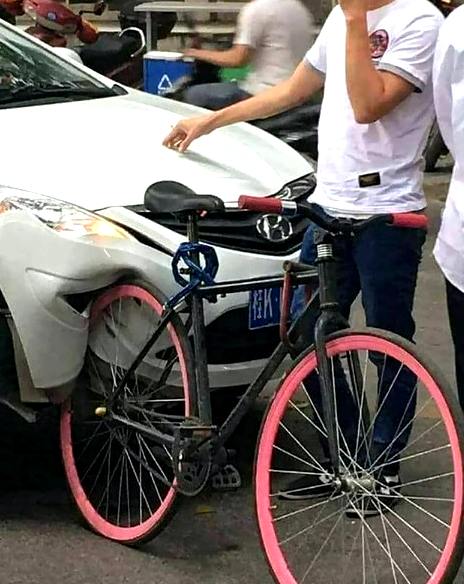 Bicycle vs car