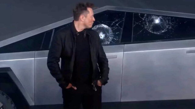 Elon Musk broken glass