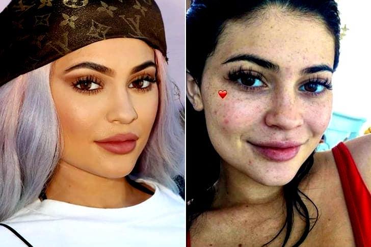 Kylie Jenner no makeup photo