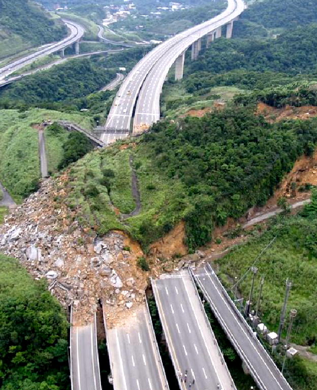 Massive landslide