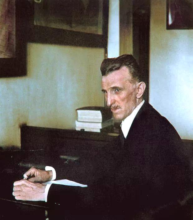 Nikola Tesla color photo