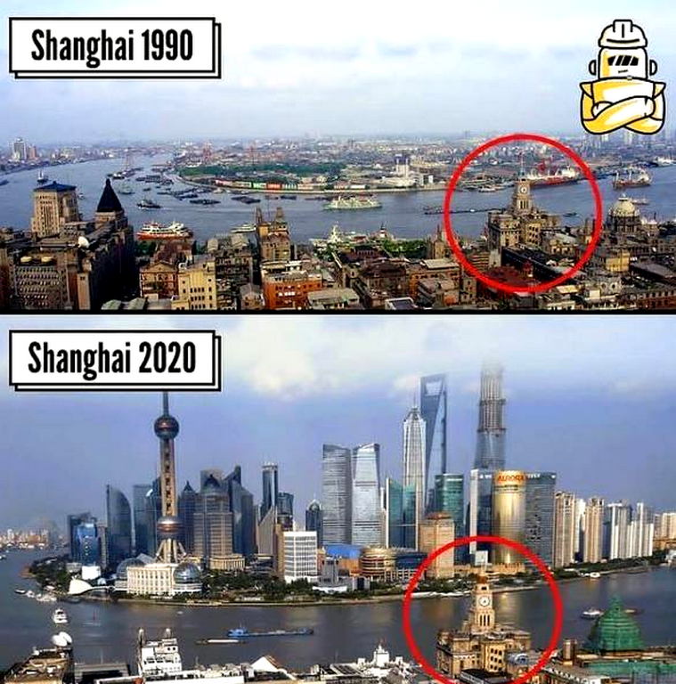 Shanghai then and now