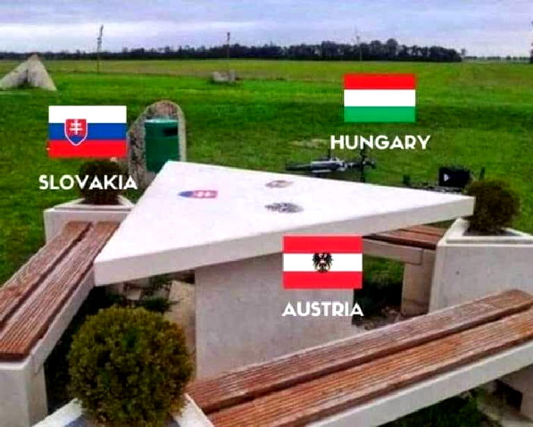 Slovakia Hungary Austria border