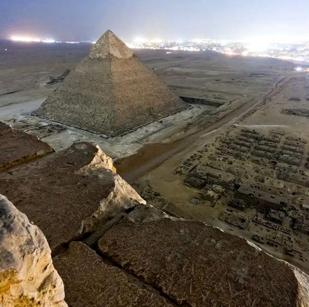 View from the top of the great pyramid